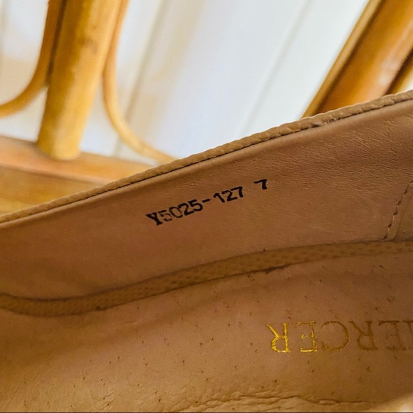 🌱 JO MERCER Sz 7 Nude Court Shoes Heels Peep-toe Pebbled EUC - Picture 7 of 10